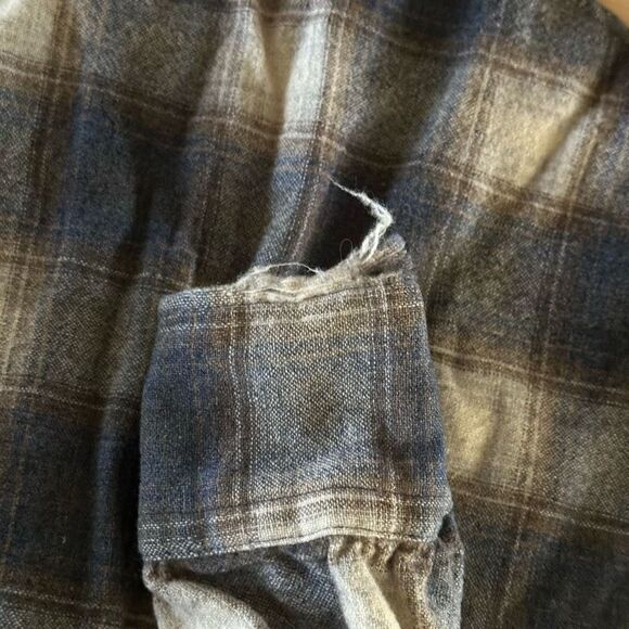 Vintage Pendleton 1970’s Western Wear Pearl Snap Virgin Wool Plaid Flannel Shirt - Picture 6 of 6